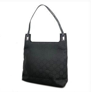 Vintage Gucci monogram shoulder bag in black